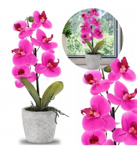 Künstliche Orchidee im Topf, rosa 35 cm