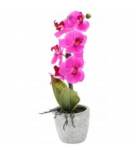 Künstliche Orchidee im Topf, rosa 35 cm