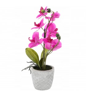 Künstliche Orchidee im Topf, rosa 35 cm