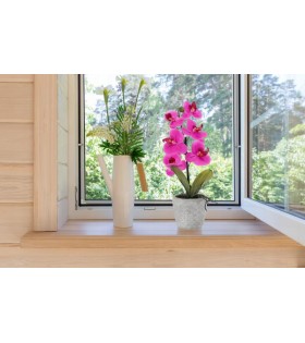 Künstliche Orchidee im Topf, rosa 35 cm