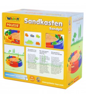 Sandkasten „Band“ Ø1360 mm mit Zubehör, Sandkasten aus Bauklötzen