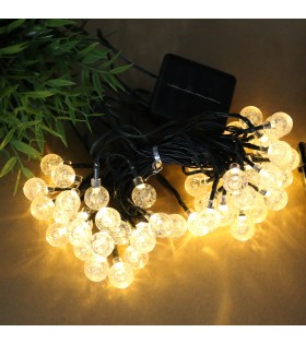 Solar-Gartengirlande 50 LED, Lichterkette 9,35 m