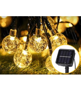 Solar-Gartengirlande 50 LED, Lichterkette 9,35 m