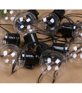 Solarna girlanda ogrodowa 10 LED, łańcuch świetlny 3,8m