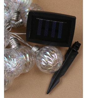 Solar-Gartengirlande 20 LED, Lichterkette 5,8m