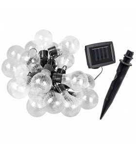 Solar-Gartengirlande 20 LED, Lichterkette 5,8m