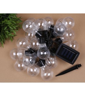 Solar-Gartengirlande 20 LED, Lichterkette 5,8m