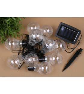 Solar-Gartengirlande 10 LED, Lichterkette 3,8m