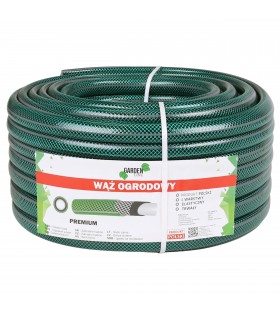 Wąż ogrodowy, 4 warstwowy, zielony PREMIUM 30m-1/2"