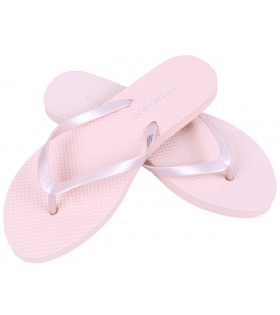 Rosafarbene (Nudefarbene) Zehentrenner/Flip-Flops