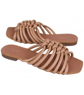 Sandalen Sommerschuhe  für Damen aus Öko-Leder ohne Verschluss VICES